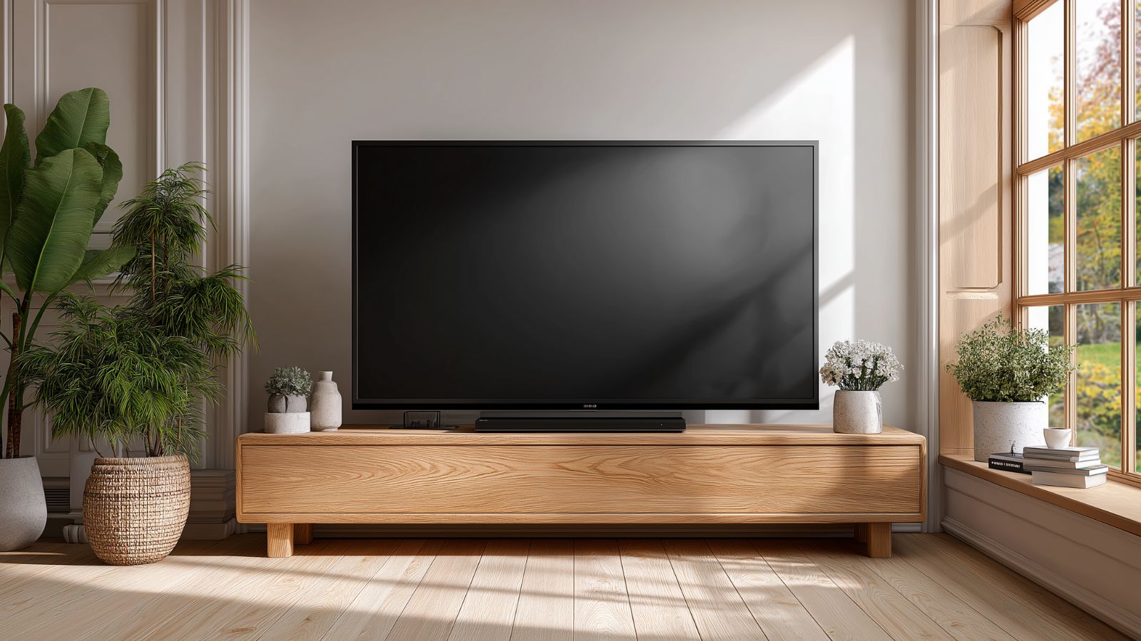 Sansui S55VOUG, 55-Zoll 4K-OLED-Fernseher, Frontansicht